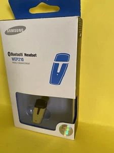 Samsung WEP210 Silver/Black Ear-Hook Headsets - NIB - Picture 1 of 4
