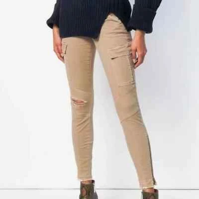 J Brand Ripped Sandsky 紧身工装裤 26 码全新带标签 — 第 1/4 张图片