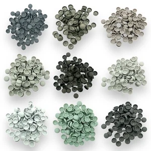 Tapas de Cubierta Gris, Dos Piezas Mate 6/8g Domo Tornillo Snap-Caps™ Tapa de Tornillos de Plástico - Imagen 1 de 14