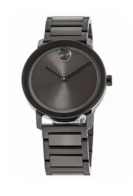 Brand New Movado Men’s Bold Evolution Grey Dial Grey Ion-Plated Watch 3600796 - Image 1 of 4