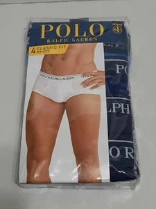 Polo Ralph Lauren 4er Pack Slips Classic Fit feuchtigkeitsableitend Baumwolle dunkelblau Größe SMALL - Bild 1 von 2