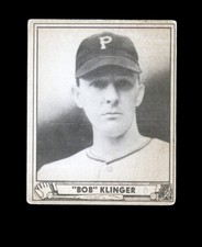 1940 Play Ball #165 BOB KLINGER - PITTSBURGH PIRATES (marked)