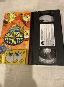Spongebob Squarepants - Absorbing Favorites (VHS, 2005) Nick Nickelodeon Rare! - Picture 1 of 2