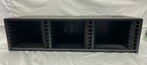 Laserline 24 CD Compact Disc Storage Holder Wall Mount Black Plastic Vintage - Picture 1 of 4