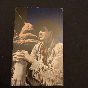 Vtg Black & White Arcade Exhibit Card Jack Randall