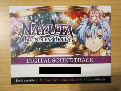 NAYUTA BOUNDLESS TRAILS DIGITAL SOUNDTRACK OST download code DLC Ys Falcom - Image 1 of 2