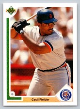 1991  Upper Deck #244 Cecil Fielder Detroit Tigers