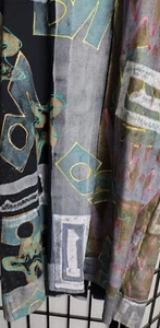 Vintage Collectable V.C. Torias Hand Painted Women's Long Sleeve Coat Size XL - Picture 1 of 15