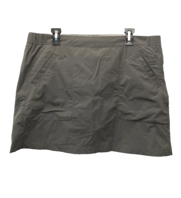 Mini falda corta de senderismo Woolrich para mujer de nailon elástica gris bolsillos cremallera XL/TG Foto 1 de 4
