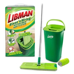 Libman Rinse 'n Wring Mop and Bucket System | Microfiber Floor Mop | Hardwood... - Picture 1 of 9