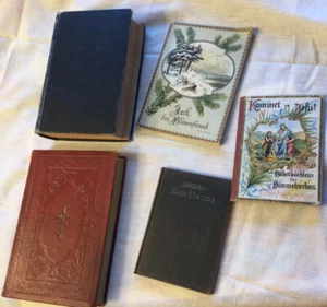Sammlung Christlicher Lieder, 1910 Christian songbook in German + 4 German Books - Bild 1 von 12