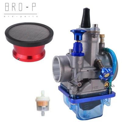 For Kawasaki KX80 KX100 Suzuki RM80 RM85 RM85L Carburetor w/ 50MM Air Filter - Image 1 of 4
