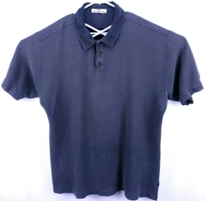 Tommy Bahama Men's Polo Shirt Size Tag Missing Short Sleeve 3 Button Gray Knit - Picture 1 of 9