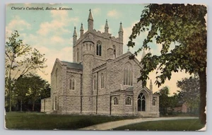 Postal de la Catedral de Cristo en Salina Kansas c1914 - Imagen 1 de 2