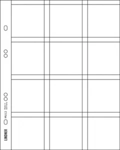 Lindner MU12 Hojas monedas UNIVERSAL para 12 monedas - Imagen 1 de 1