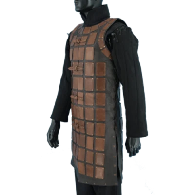 Кожаный Viking Brigandine носимый бронежилет для larp косплей реквизит костюм SCA - Изображение 1 из 2