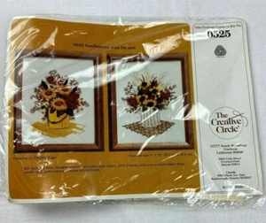 Creative Circle Sunflowers and Daises Kit #0525 Vintage 1983 Brand New - Picture 1 of 6
