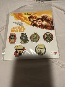 Disney Pin Set Star Wars: SOLO 6 Pin Booster Pack Hans Solo Chewbacca - Picture 1 of 4