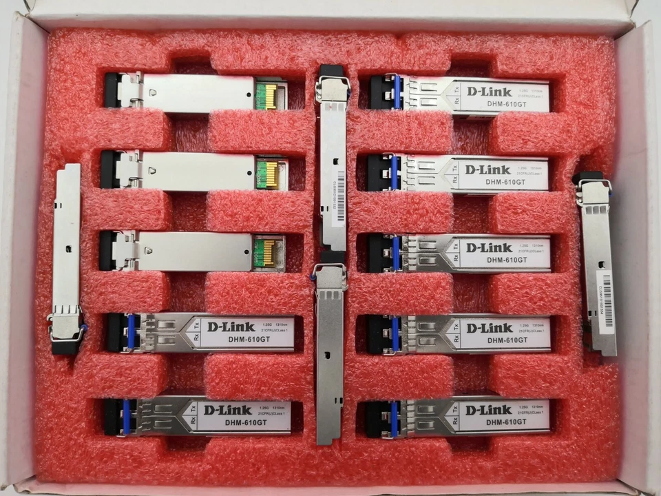 D-LINK 1.25G 1310NM DHM-610GT ORIGINAL SFP TRANSCEIVER MODULES - Image 1 of 1
