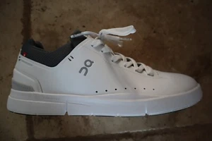 New White ON CLOUD The Roger Laced Running Sneakers US 12 - Picture 1 of 6