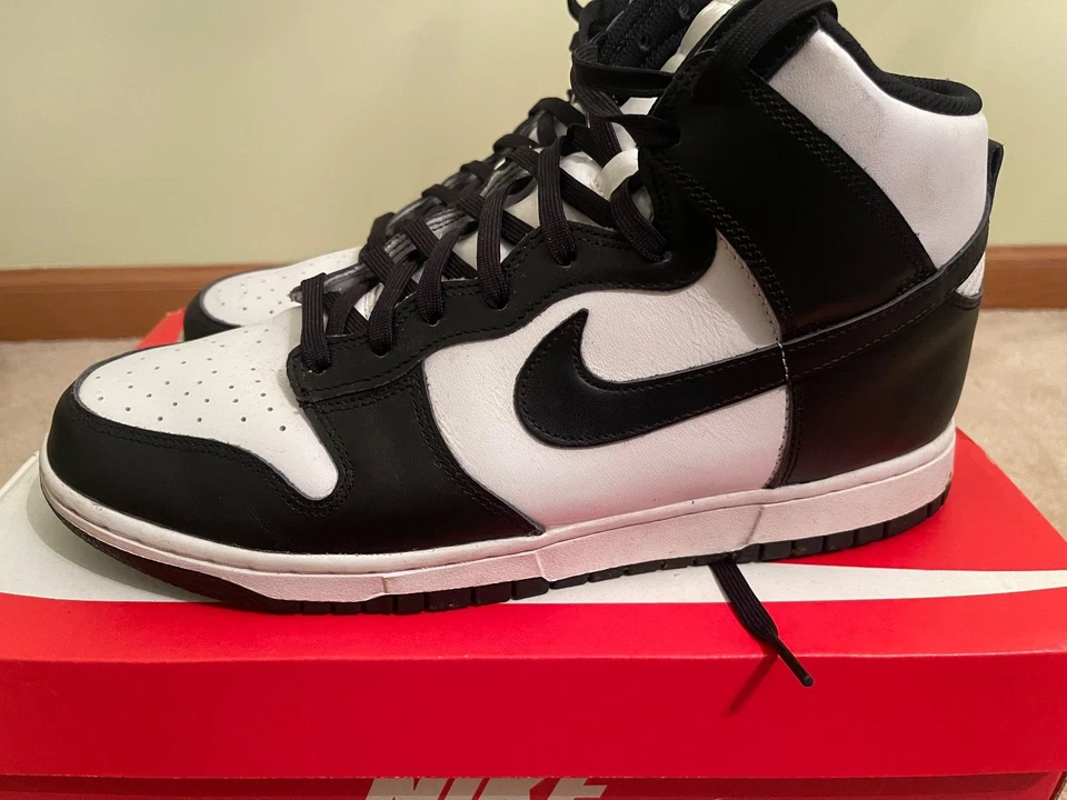 Nike Dunks High Retro “Pandas” Black White Men’s Sz 10.5 DD1399-105 w/OG Box - Image 1 of 4