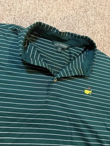 Masters Tournament Shirt Mens Medium Striped Golf Augusta National Lightweight - Picture 1 of 6