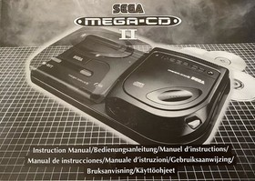 Sega Mega CD II 2 Console Instruction Manual Only In Very Good Condition