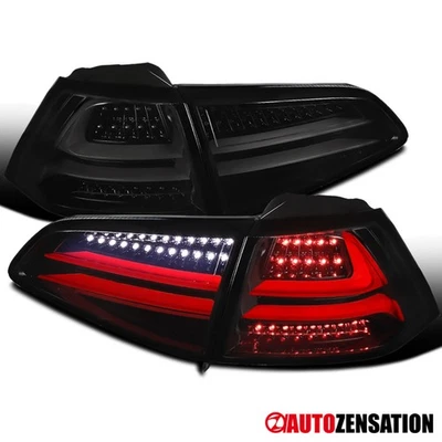 Fit 2015 2016 2017 Volkswagen Golf GTI Full LED Tail Lights Lamps Black/Smoke - Изображение 1 из 4