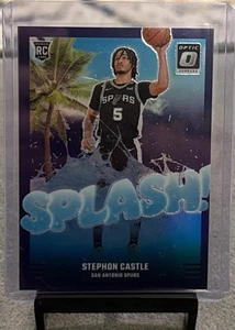 2024-25 Panini Optic Stephon Castle Rookie Splash Purple Holo Prizm #14 Spurs - Picture 1 of 3