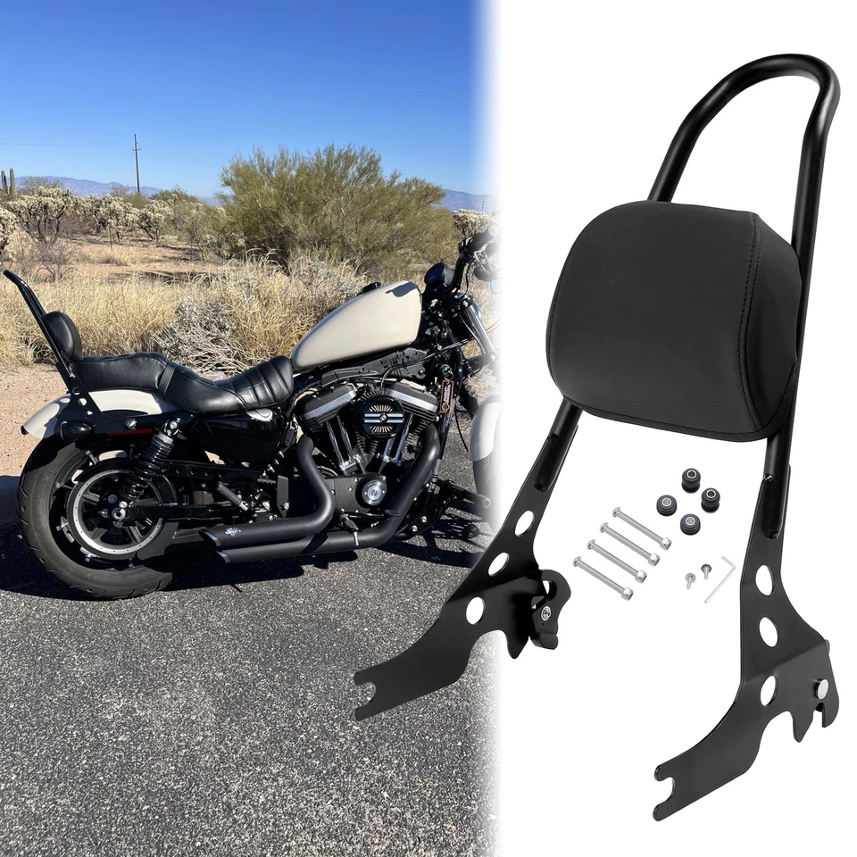 Moto Rear Pad Passenger Sissy Bar Backrest For Harley Davidson Street 500 /750 - Image 1 of 4