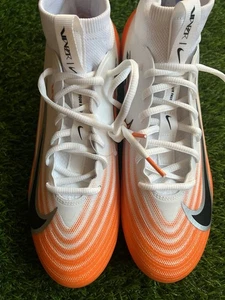 Men’s Size 8.5 Nike Air Zoom Vapor Pro 1 Orange White Football Cleats HM8850-103 - Picture 1 of 6