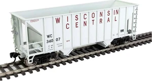 Walthers Mainline HO Scale WISCONSIN CENTRAL 100 ton 2-BAY HOPPER CAR #34007 NEW - Picture 1 of 10