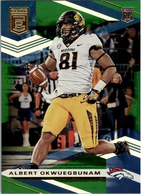 2020 Elite Green #163 Albert Okwuegbunam - FB - Image 1 of 2