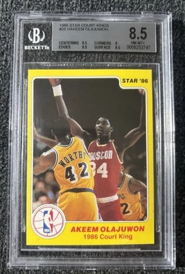 Star Court Kings #25 1986 Akeem Olajuwon BGS 8,5 Foto 1 de 2