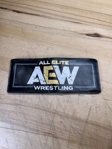 Homemade Handmade AEW Wallet ALL ELITE WRESTLING Billfold 1/1 Custom Logo  - Picture 1 of 3
