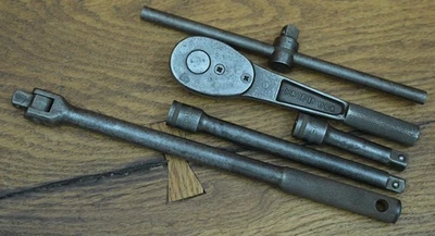 Craftsman Circle H 3/8" Drive Set Ratchet Breaker Bar T-Handle 3" & 6" Extension - Image 1 of 4