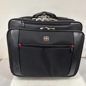 Swiss Gear Comp-U-Roller Borsa da viaggio nera con ruote per laptop - Foto 1 di 18
