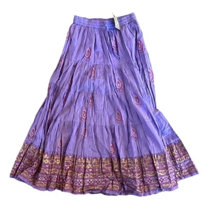 Jackpot Paisley Maxi Skirt one size New - Picture 1 of 7