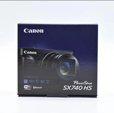 New Canon PowerShot SX740 HS 20.3MP 4K Digital Camera 40x Optical Zoom Black - Image 1 of 4