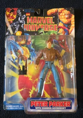 Marvel Universe Peter Parker With Camera 1997 Toy Biz Action Figure Foto 1 de 4