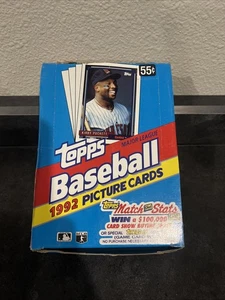 (1) 1992 Topps Baseball Wax Box 36 Packs Per Box 15 Cards Per Pack. Save on mult - Picture 1 of 2