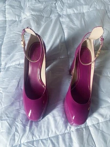 Valentino Garavani Tan-Go Platform Pump Hot Pink Women's Italy 38.5/US 8 VS1 DQ4 - Picture 1 of 18