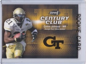 CALVIN JOHNSON ROOKIE CARD 2007 Century Club Football GEORGIA TECH DETROIT LIONS - Picture 1 of 2