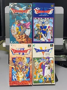 Nintendo Super famicom SNES Game Soft DRAGON QUEST 1 2 5 6 I II III V Japan ENIX - Picture 1 of 64