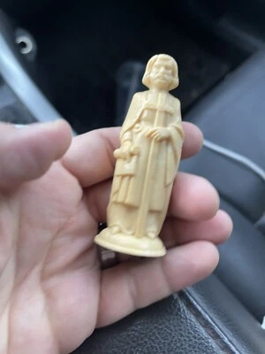 E.S. Repuesto de pieza de ajedrez Lowe ANRI Co. Bishop blanco vintage Foto 1 de 4