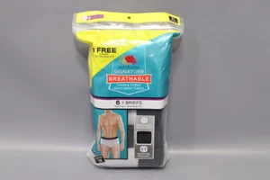 Men's Fruit of the Loom Signature 5-pack + 1 Bonus Breathable Mid-Rise Briefs XL - Picture 1 of 2