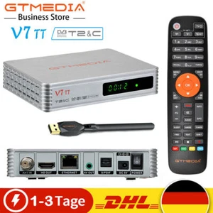 FullHD Digitaler DVB-T/T2 DVB-C Kabel Receiver H.265 HDMI PVR WLAN mit USB WLAN - Bild 1 von 12