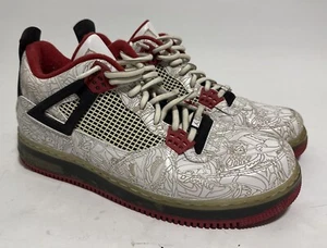JORDAN FUSION 4 Size 11 PREMIER WHITE LASER Men's Black Red 384393-101 - Picture 1 of 8