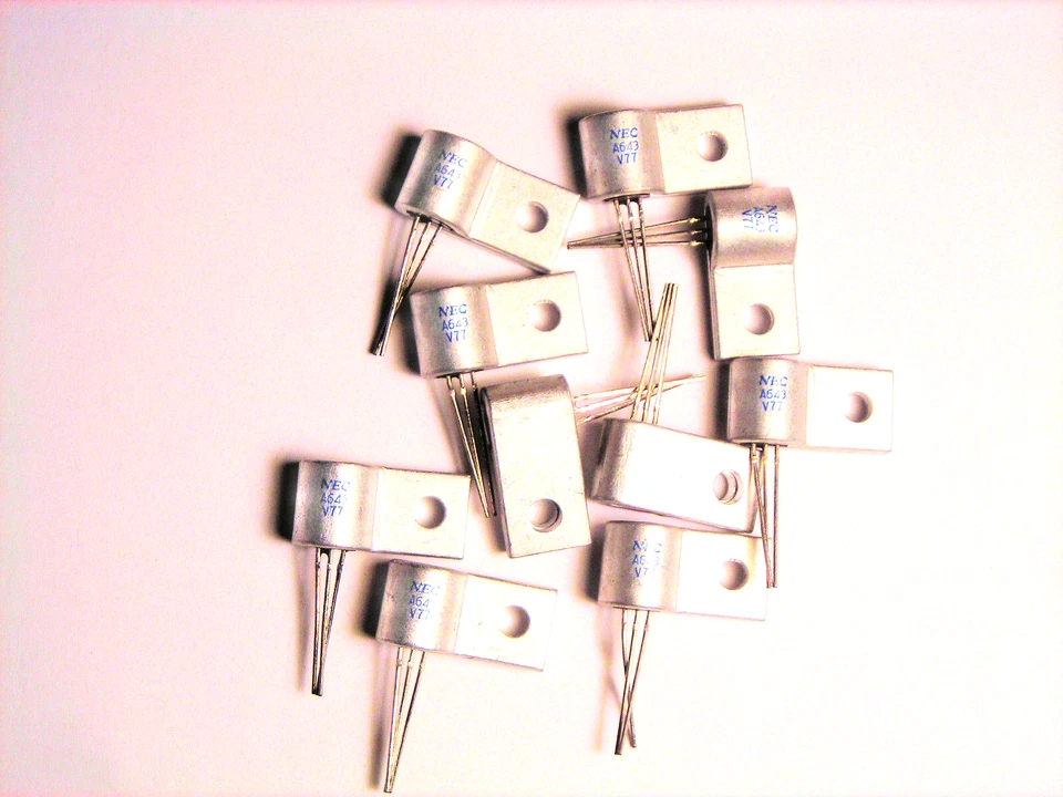 2SA643 "Original" NEC Transistor with Heat Sink  2 pcs - Image 1 of 1