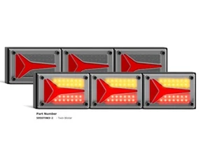 LED Autolamps 595STIM3-2 Jumbo Stop, Diff Tail & Seq Ind - Picture 1 of 5